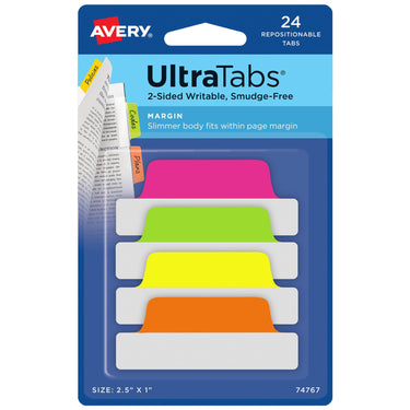 Avery Margin Ultra Tabs, 2.5